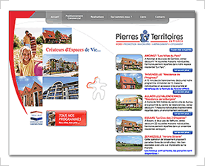 Version 1 du site web PTF Nord Version 1 du site web PTF Nord